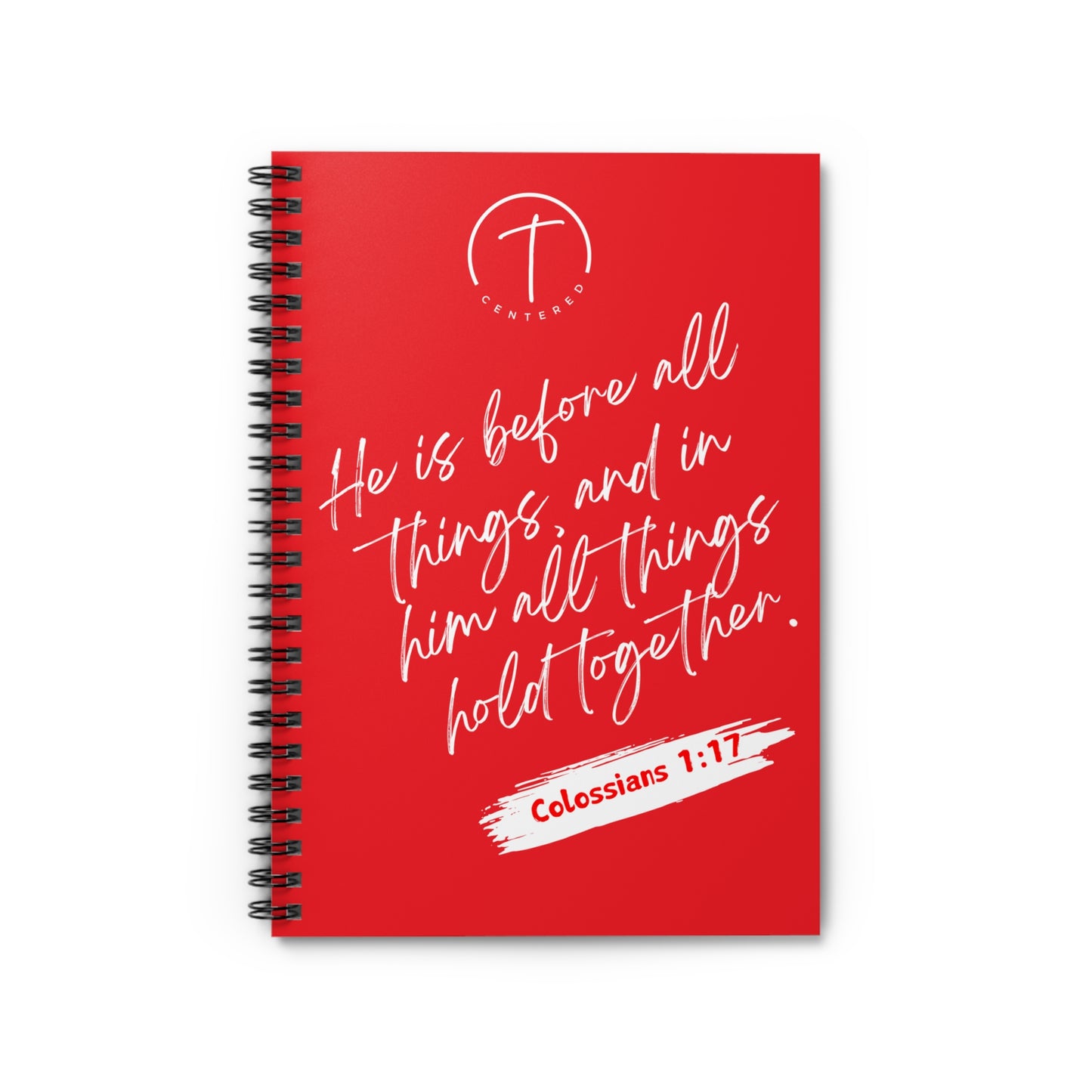 Christ Centered Christmas Spiral Notebook - Ruled Line