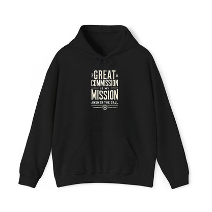 Christian Unisex Hoodie The Great Commission Bold Design Jesus Faith Religious Inspirational Sweatshirt