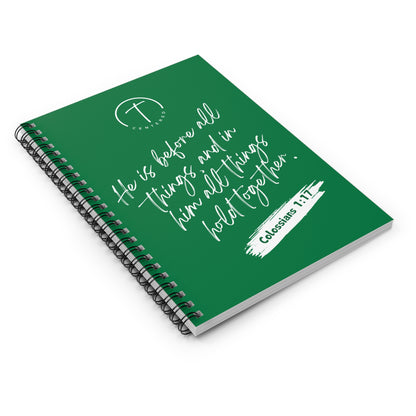 Christ Centered Christmas Spiral Notebook - Ruled Line