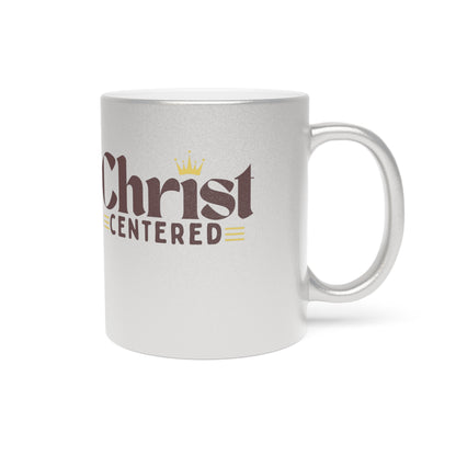 Christ Centered Design Metallic Mug (Silver\Gold) - Christian Inspiration