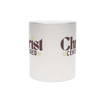 Christ Centered Design Metallic Mug (Silver\Gold) - Christian Inspiration