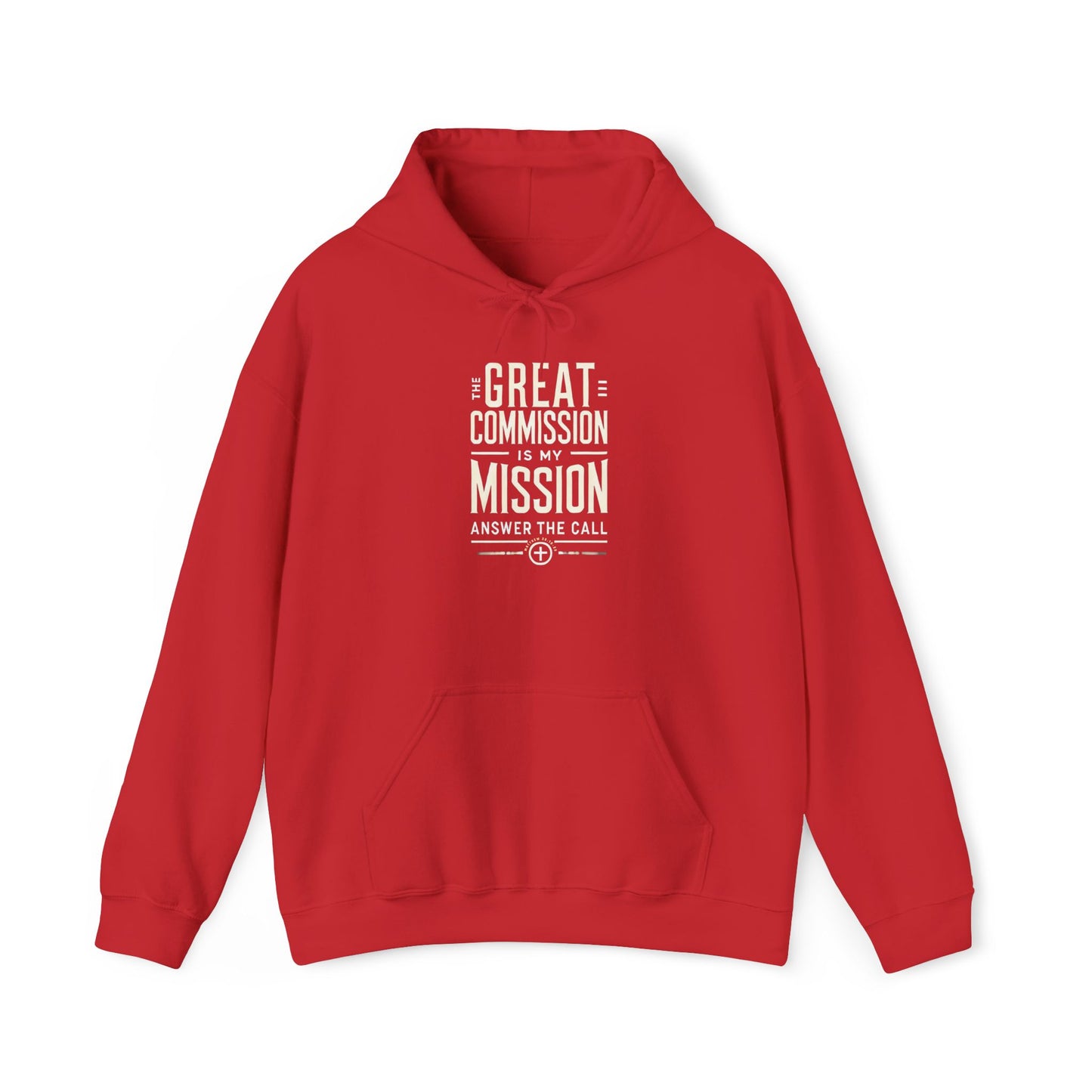 Christian Unisex Hoodie The Great Commission Bold Design Jesus Faith Religious Inspirational Sweatshirt