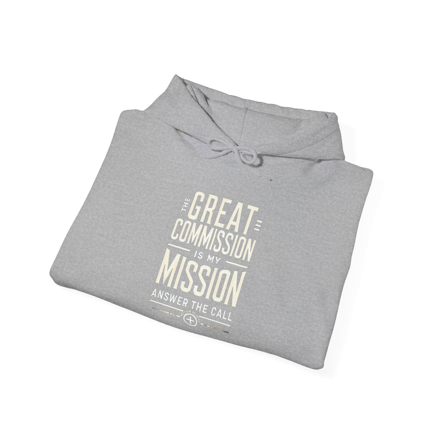 Christian Unisex Hoodie The Great Commission Bold Design Jesus Faith Religious Inspirational Sweatshirt