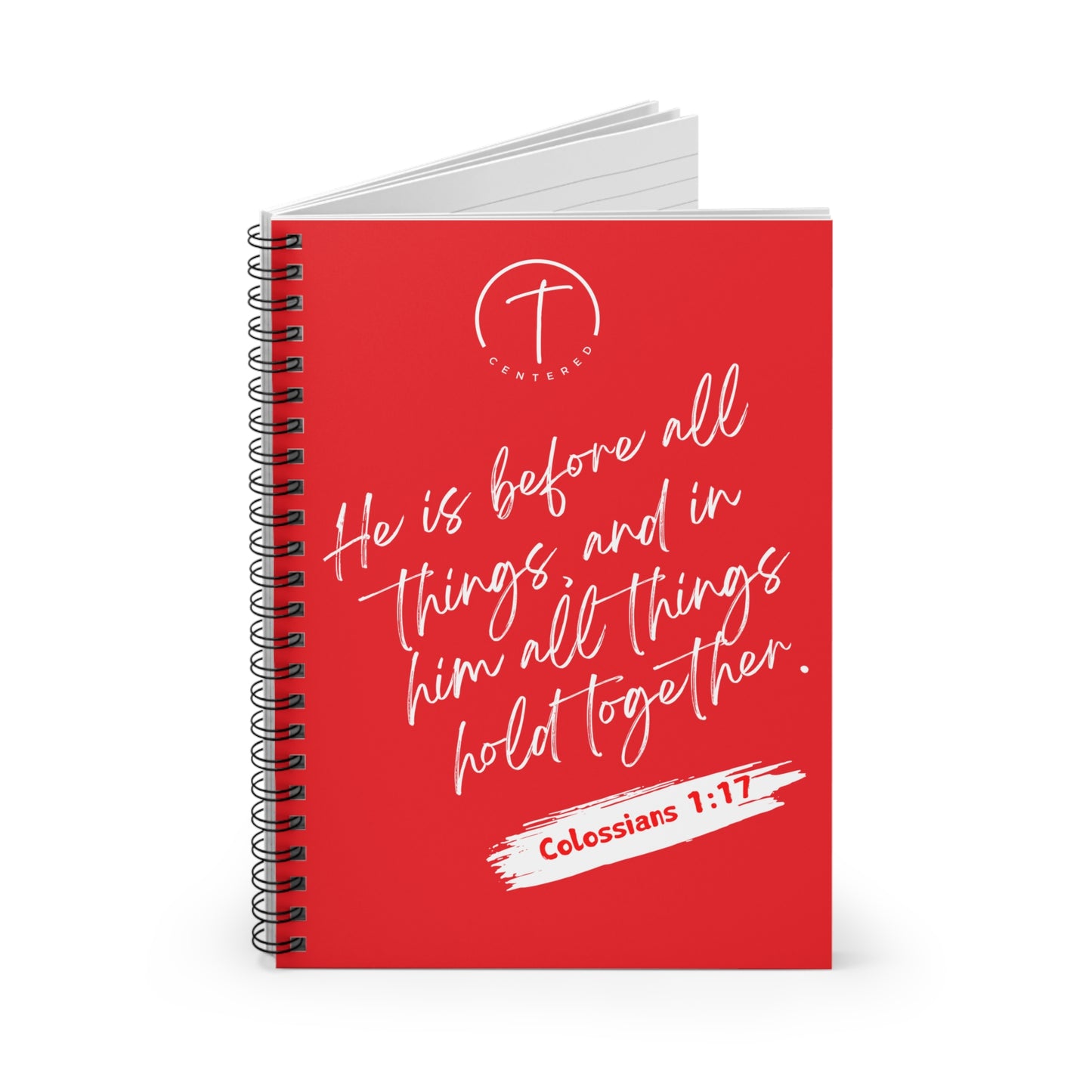 Christ Centered Christmas Spiral Notebook - Ruled Line