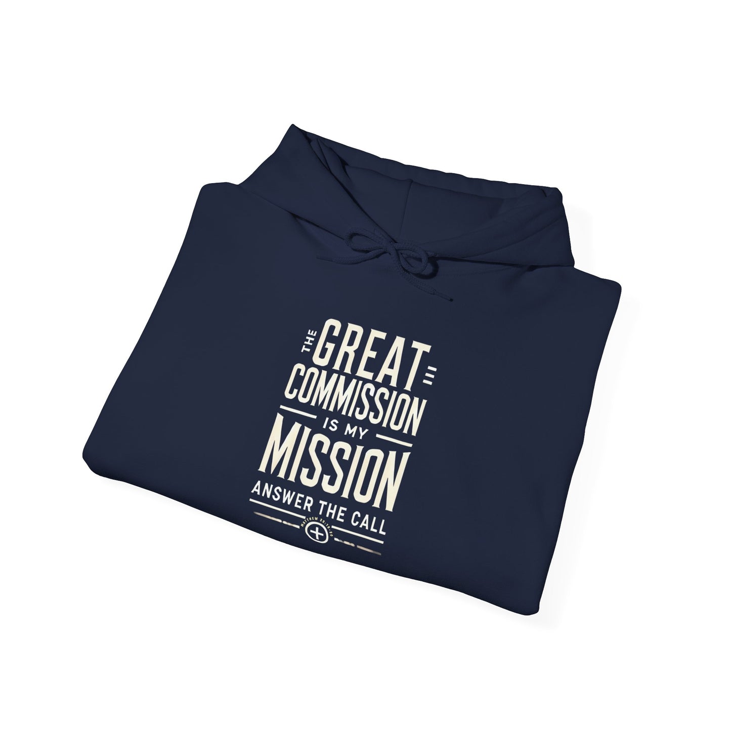 Christian Unisex Hoodie The Great Commission Bold Design Jesus Faith Religious Inspirational Sweatshirt