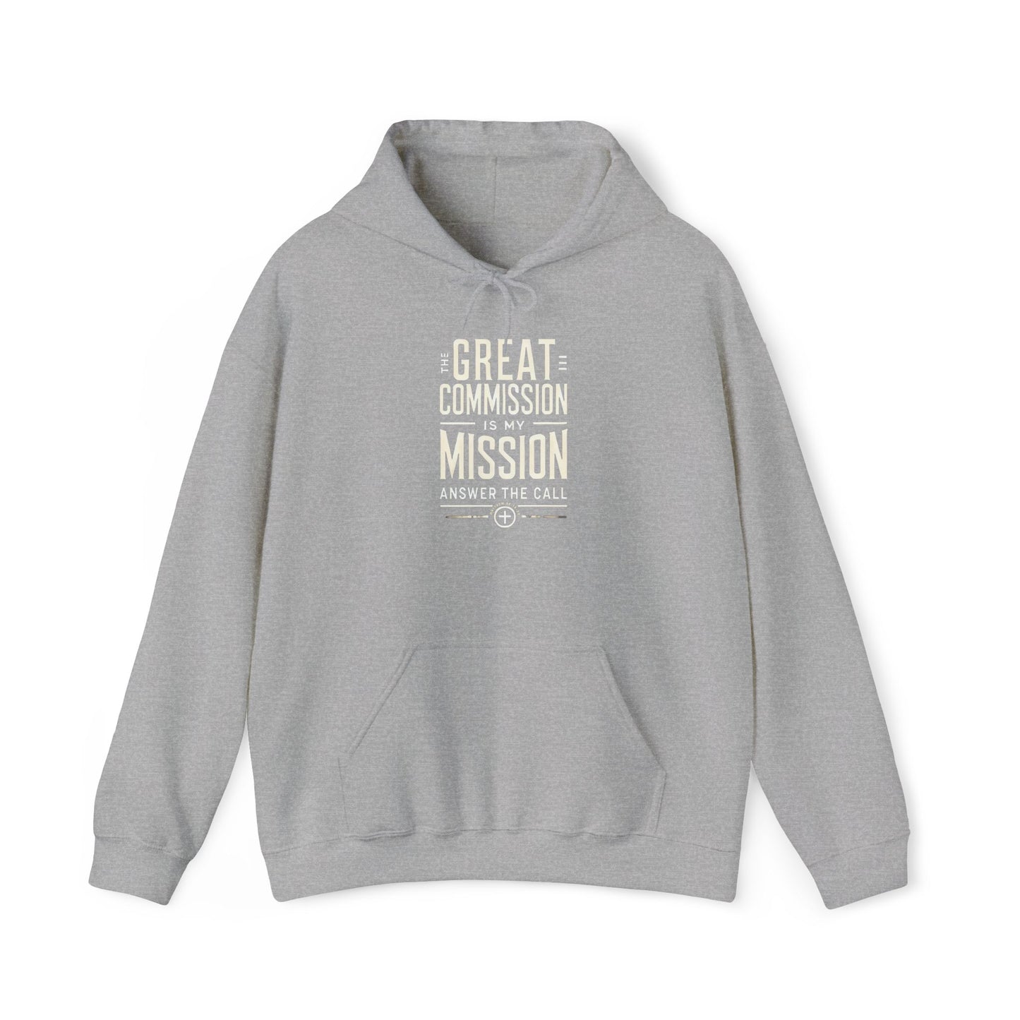 Christian Unisex Hoodie The Great Commission Bold Design Jesus Faith Religious Inspirational Sweatshirt