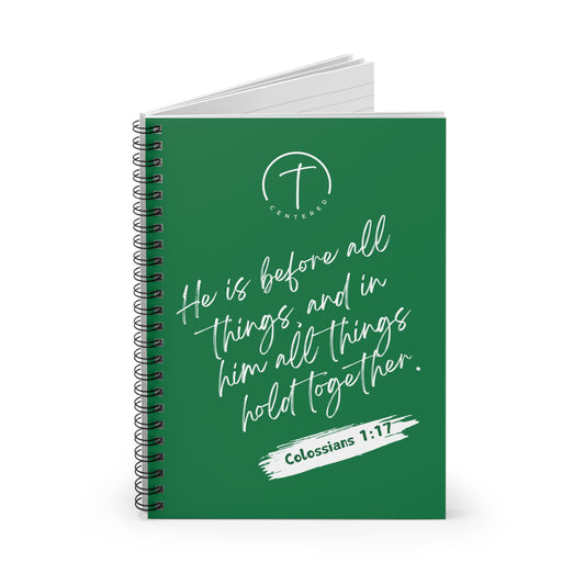 Christ Centered Christmas Spiral Notebook - Ruled Line