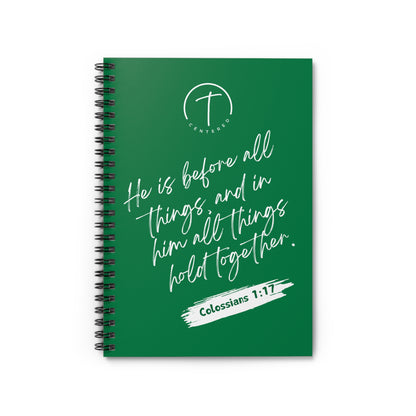 Christ Centered Christmas Spiral Notebook - Ruled Line