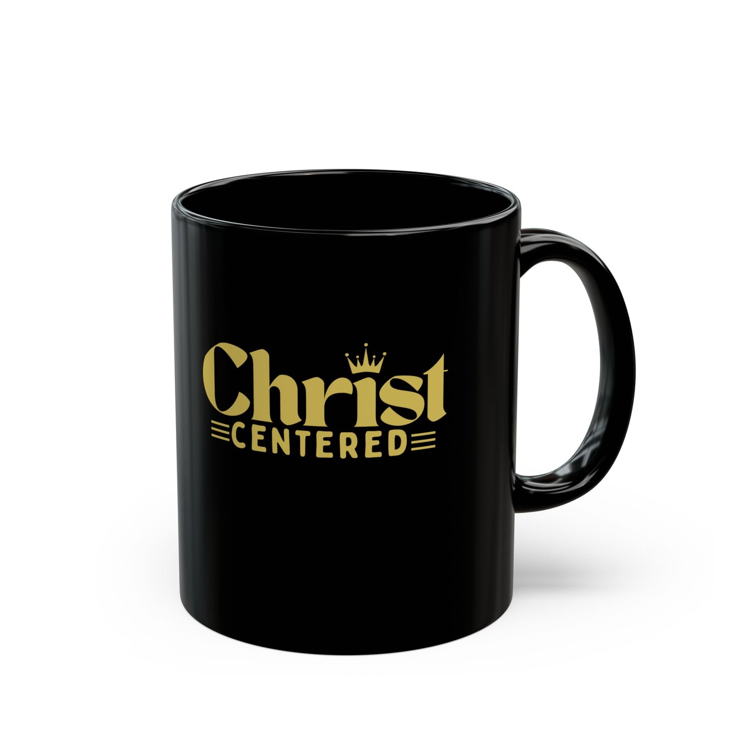 Christ Centered Black Mug (11oz, 15oz) - Christian Inspired