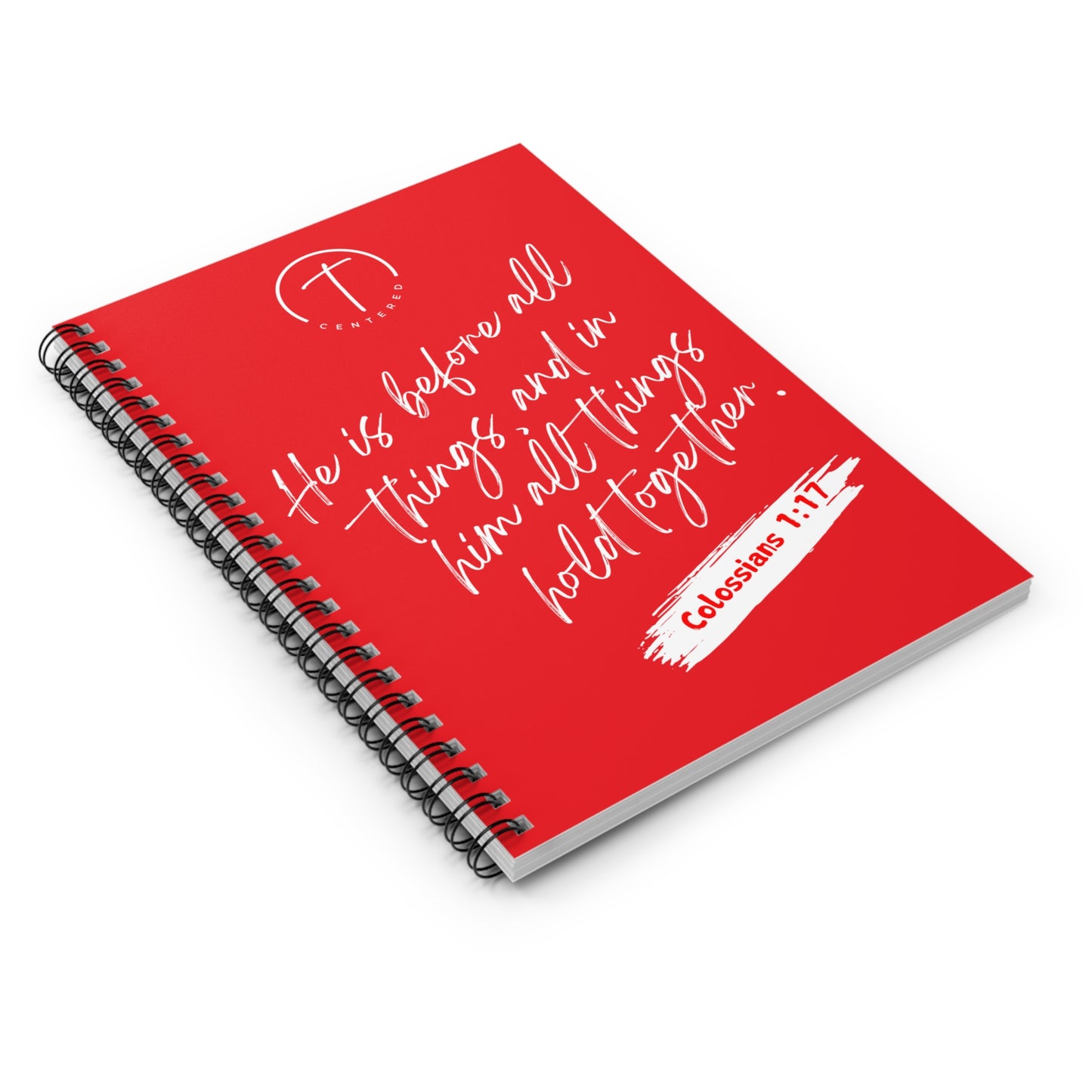 Christ Centered Christmas Spiral Notebook - Ruled Line